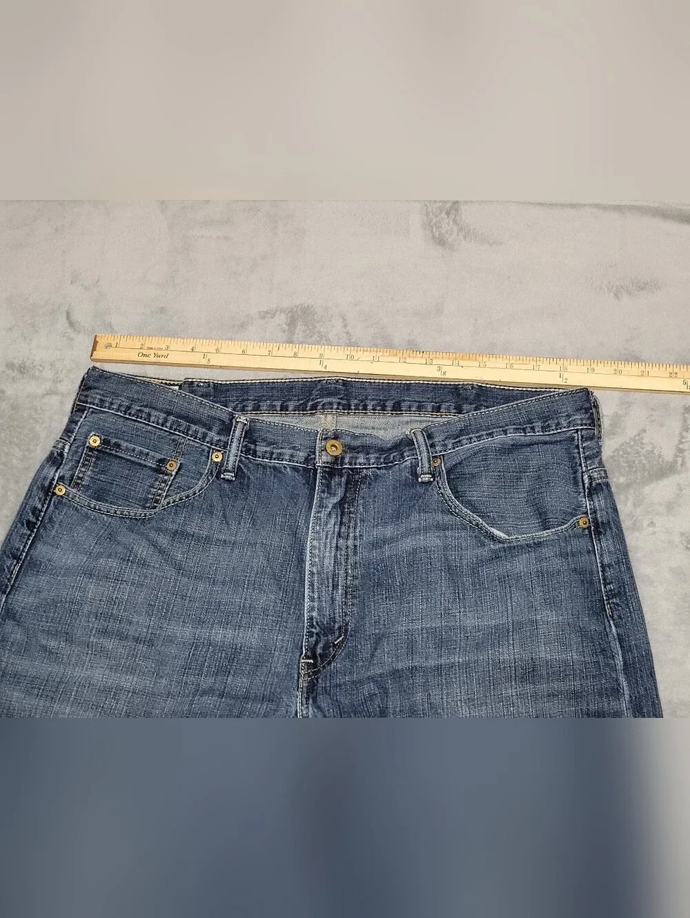 Levi's 569 Loose Straight Fit Denim Jeans Men's 38x32 Blue Med Wash